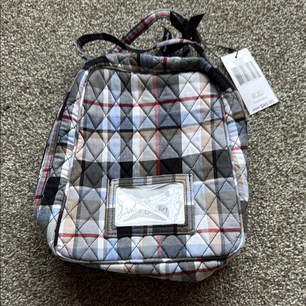 NWT Vera Bradley Quilted Backpack Lunch Bag